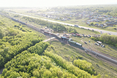 Движение поездов на месте схода вагонов в Самарской области полностью восстановлено