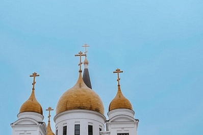 В Самарской области казаки принимают участие в праздничном богослужении в день Крещения Господня