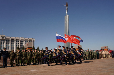 В Самаре прошел смотр военно-патриотических объединений региона
