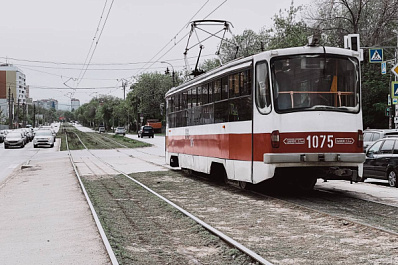 22 апреля в Самаре на Ново-Садовой встал трамвай