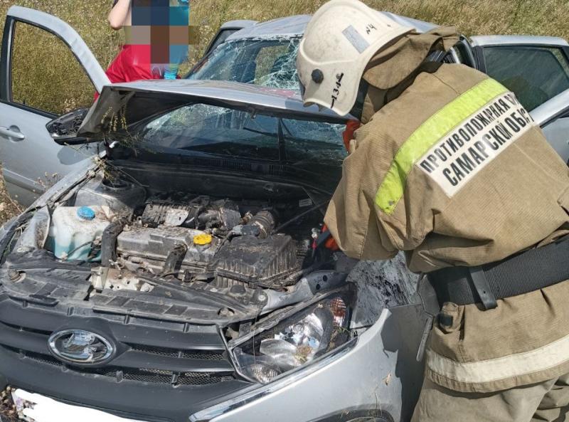 В Борском районе 27 июля четверо взрослых и ребенок попали в больницу после ДТП