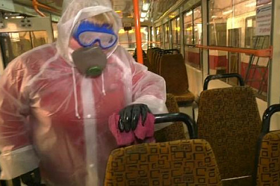 В Самаре стали чаще дезинфицировать трамваи и троллейбусы