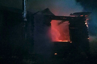 В Самарской области ночью 22 мая при пожаре в частном доме пострадал человек