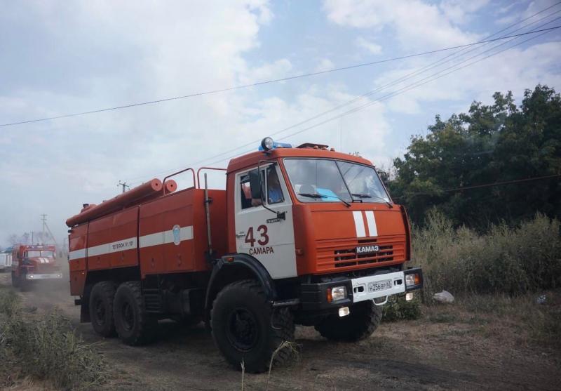 Пожар в селе Гвардейцы Самарской области ликвидирован