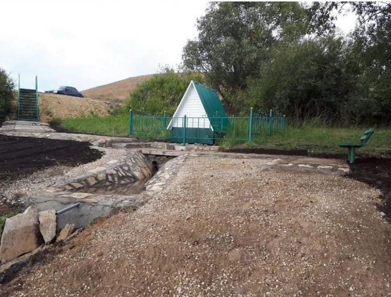 Камышлинском районе благоустроили родник Аулия