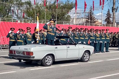 Ночная репетиция Парада Победы прошла в центре Самары