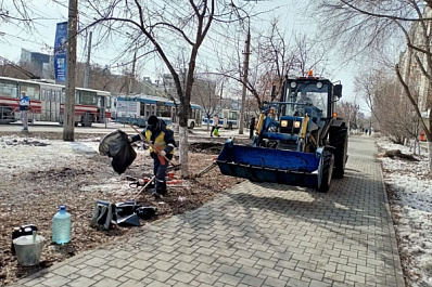 В Самаре провели первый субботник в 2021 году