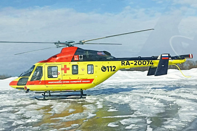 В 2022 году вертолет санавиации доставил в больницы Самары и Тольятти 25 пациентов