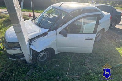 В Самарской области в столкновении двух "Грант" пострадал подросток