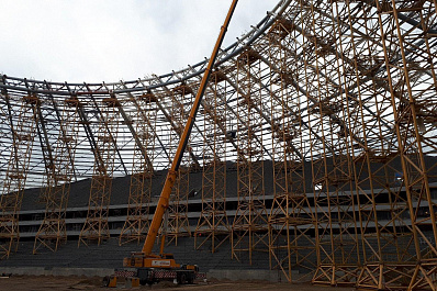 Делегация FIFA и оргкомитет Россия-2018 посетили стадион Самара Арена с проверкой