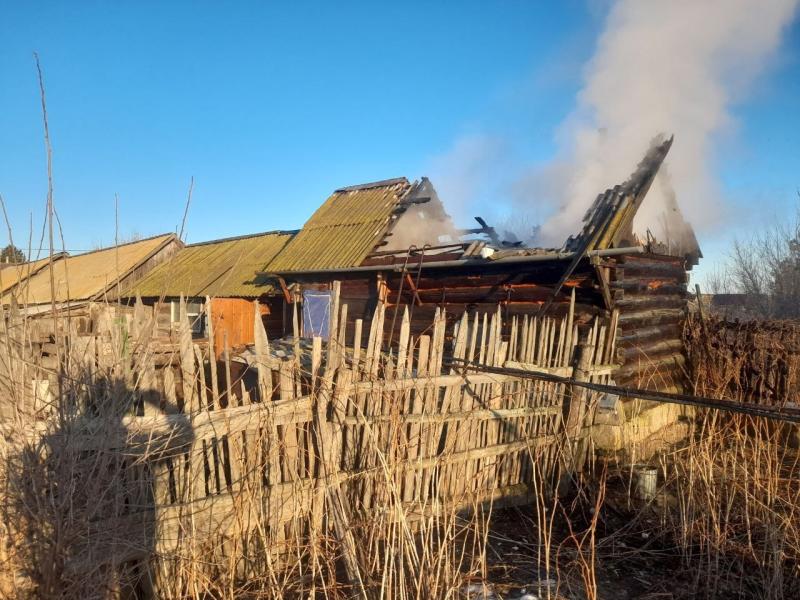 В Алексеевском районе 25 марта загорелась баня