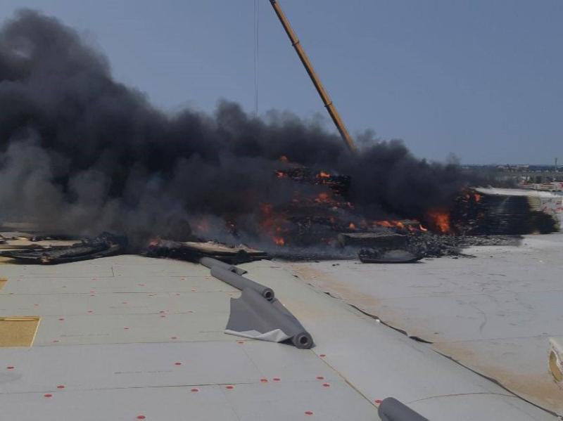 В Самарской области 6 июня произошел пожар в индустриальном парке "Преображенка"