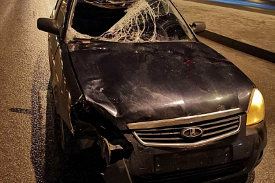 В Самаре на Московском шоссе "Приора" насмерть сбила пешехода