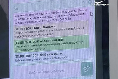 В Центре профессионального образования Самарской области прошла видеоконференция со школьниками