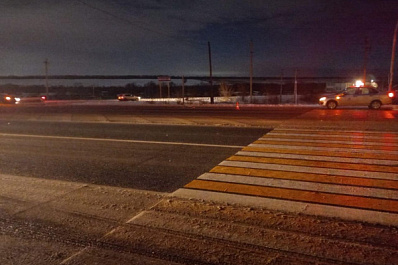 На трассе под Сызранью иномарка насмерть сбила женщину вблизи пешеходного перехода