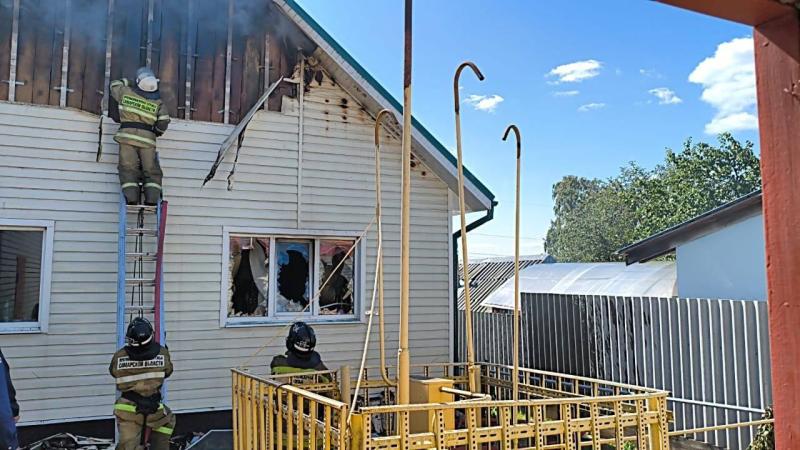 В Самарской области 20 августа вспыхнул жилой дом на 100 "квадратах"