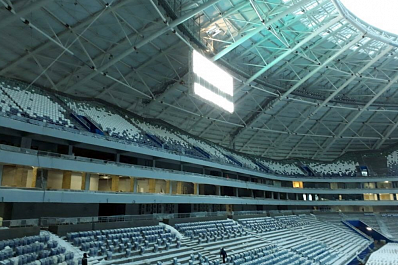 На стадионе Самара Арена завершен монтаж информационных табло