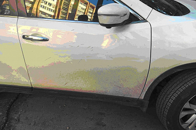 Самарская бабушка, переходя дорогу, врезалась в Nissan X-Trail