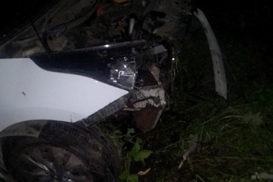 В Шенталинском районе 31 мая легковушка сорвалась с дороги в кювет