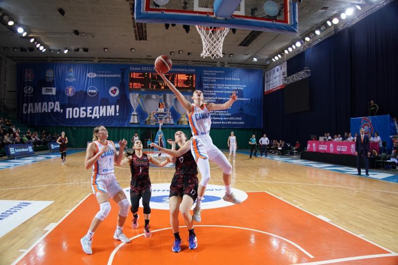 Баскетболистки "Самары" сделали необходимый результат, гарантирующий пятое место по итогам регулярного чемпионата