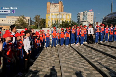 "Поезд героев" привез в Самару 100 детей