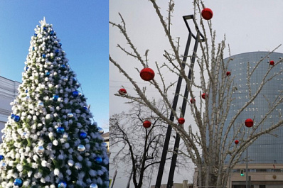 "Яблони" и зеленые красавицы: самарцам показали, какие еще локации украсили к Новому году