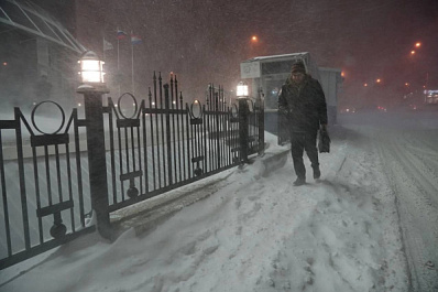 Ночью в Самарской области снегопад дополнит сильный ветер