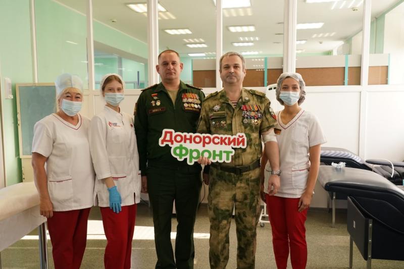 В Самаре ветераны СВО присоединились к донорской акции "СВОим примером"