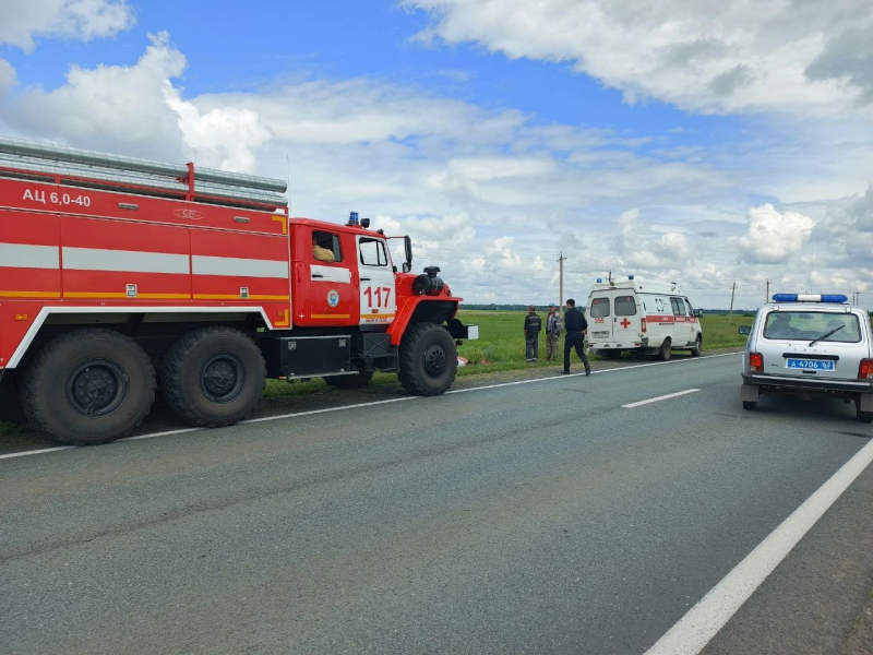 В Самарской области 19 июня "Нива" улетела в кювет