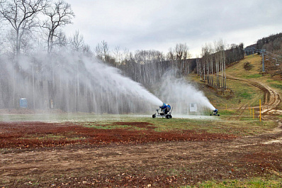 В Самарской области начали готовить горнолыжные трассы