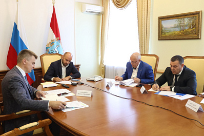 Вячеслав Федорищев провел встречу с представителями Правительства ДНР