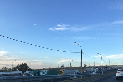 На трассе М5 "Урал" образовалась огромная пробка