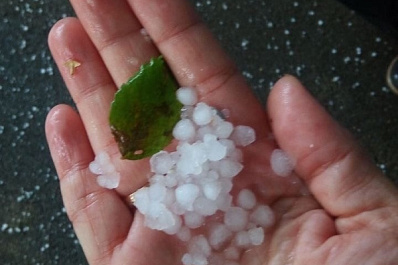 На Самару обрушился град размером с горох