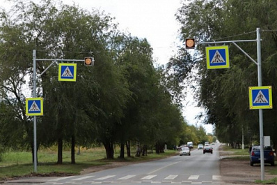 В Чапаевске модернизированы пешеходные переходы 