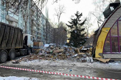 В Ленинском районе Самары снесли незаконный торговый павильон