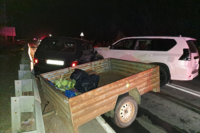 В Самарской области 27 сентября Toyota влетела в "Ниву" с прицепом