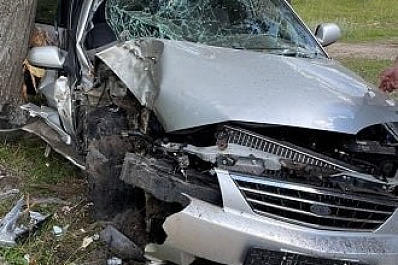 В Самарской области пьяный сельчанин врезался в дерево на угнанной машине