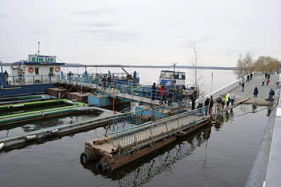 В Самаре затопило пляжи у набережной из-за работы ГЭС 26 апреля 2022 года