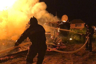 В Самарской области ночью сгорели сараи