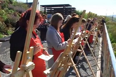 На Вертолетной площадке открылась выставка работ самарских художников