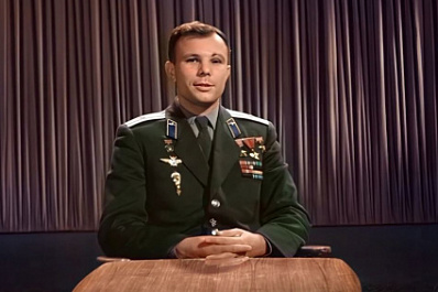 RT отреставрировал выступление Юрия Гагарина в первую годовщину его полета