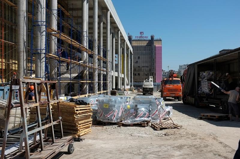 Появились фотографии со стройплощадки нового Дворца спорта в Самаре