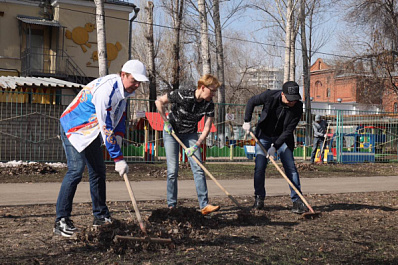 В Самаре прошел Гагаринский субботник