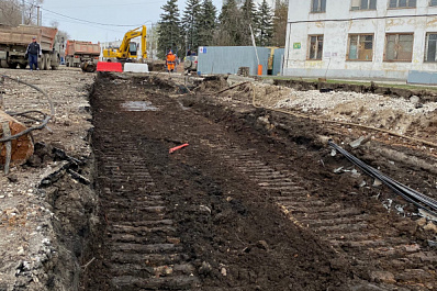 В Самаре на улице Ново-Садовой приступили к работам по расширению дублера