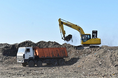 В Октябрьске провели первый этап рекультивации свалки 