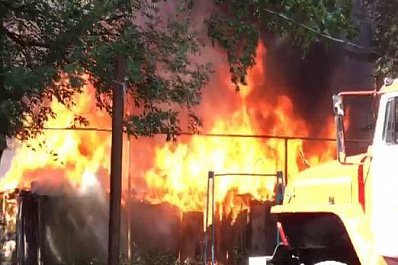 Крупный пожар произошёл сегодня в Самаре