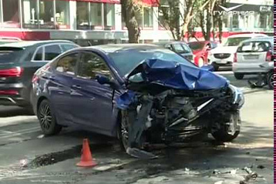 Калина спровоцировала массовое ДТП в Самаре, есть пострадавший