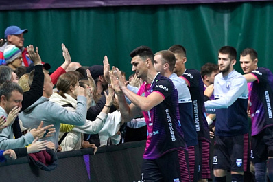 На игре "Новы" с "Зенитом" в Самаре собрался полный зал болельщиков