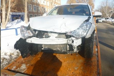 Фото: "Форду" потребуется основательный ремонт после ДТП в Самаре