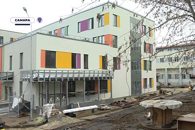 Здание детской поликлиники в Октябрьском районе готово на 78 %